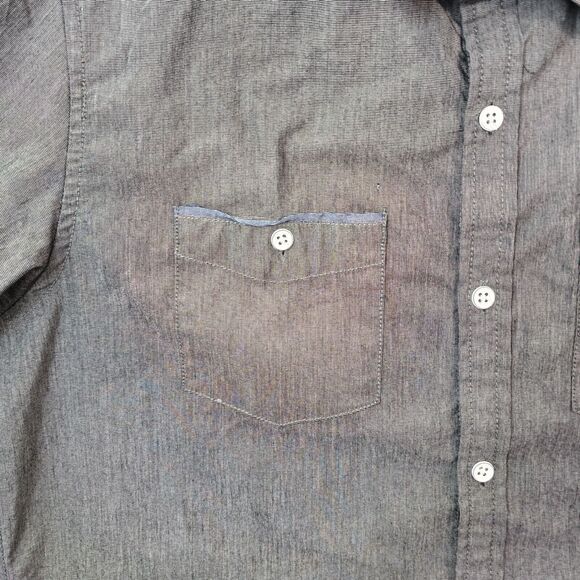 Desert Dunes Men's Gray Button Up Short Sleeve Shirt Size M - Picture 3 of 11